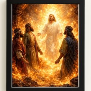 Divine Encounter Art Print In Frame 8x10